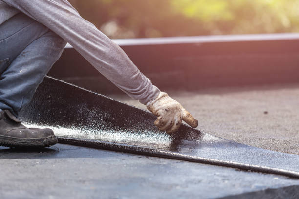 Professional Exterior Waterproofing technician working in Oxford, PA